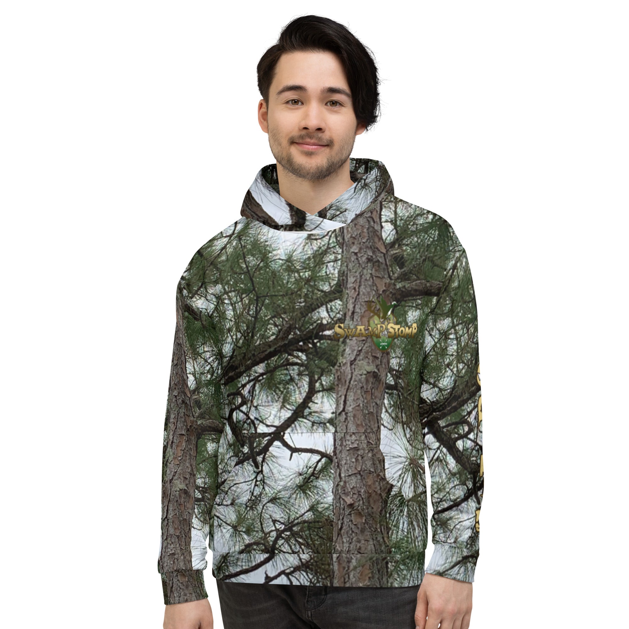 Sky High Farm Workwear - Camo Print Mesh Pullover Hoodie